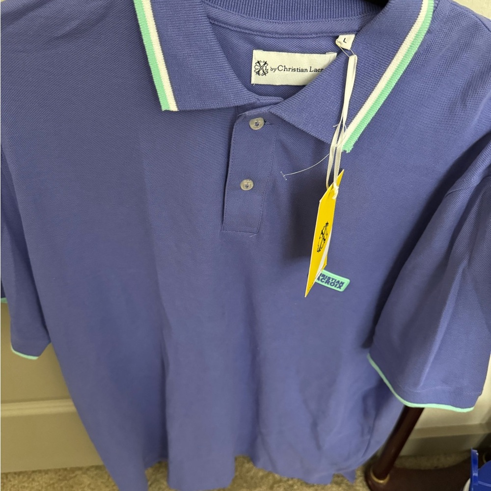 Christian Lacroix Blue Polo Sporty Design